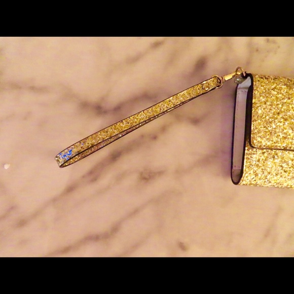 kate spade Bags Kate Spade Gold Glitter Wallet Poshmark